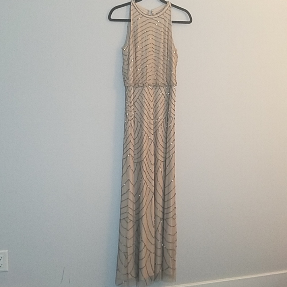 Adrianna Papell halter top gown